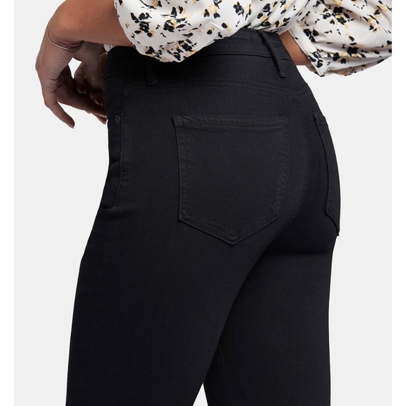 NWT NYDJ Billie Mini Bootcut Jeans In Sure Stretch® Denim With High Rise Black - Picture 9 of 16